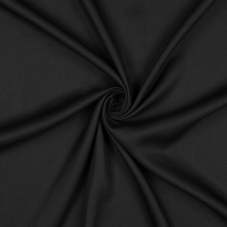 COUPON 85cm Verhees - TENCEL™ LYOCELL SANDWASH - Black
