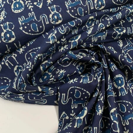 Baby Animals - Indiase Blokprint Katoen