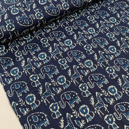Baby Animals - Indiase Blokprint Katoen