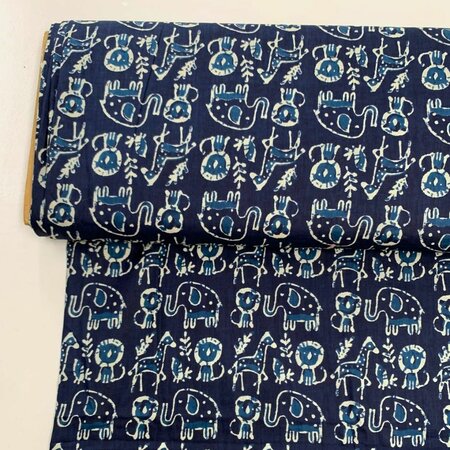 Baby Animals - Indiase Blokprint Katoen