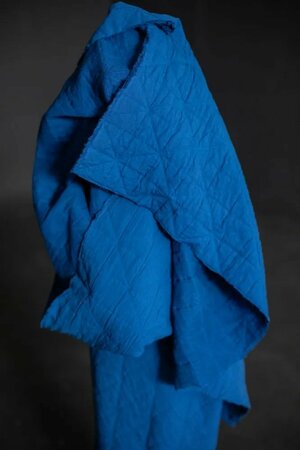 Merchant & Mills - Blue Pop Jacquard/Quilted cotton