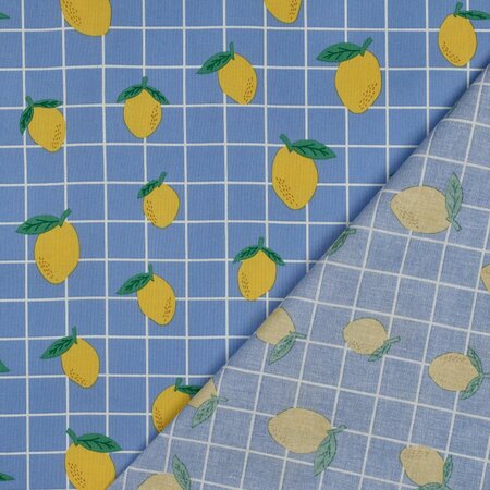 Verhees - Squared Lemons COATED COTTON