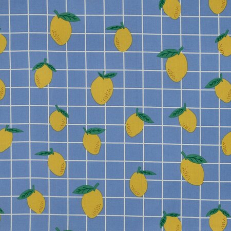 Verhees - Squared Lemons COATED COTTON