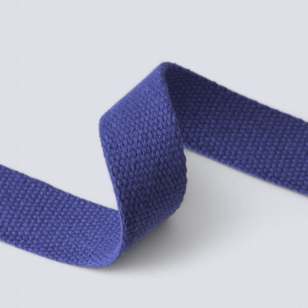 Mind the MAKER - Cobalt Blue COTTON WEBBING 25MM