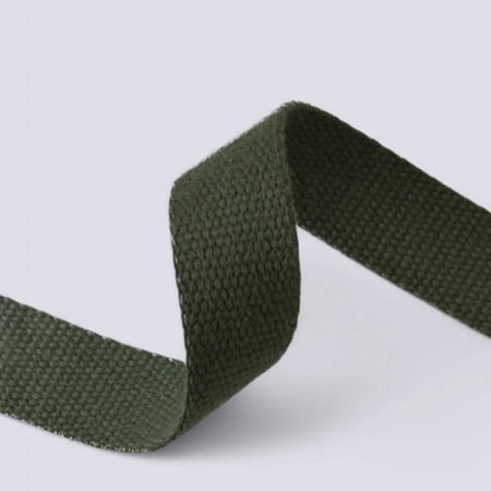 Mind the MAKER - Green Khaki COTTON WEBBING 40MM