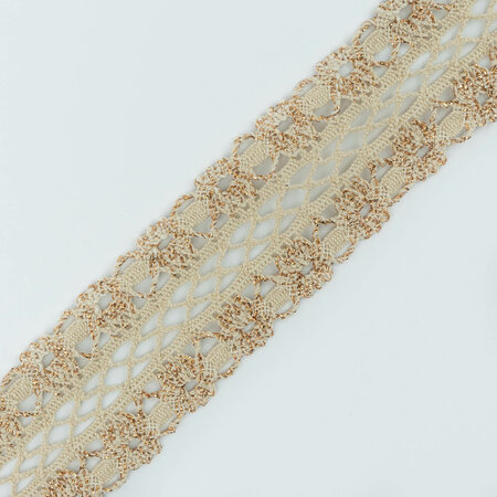 Lace Cotton Ecru Lurex 4,5cm 