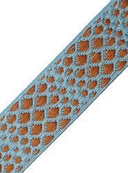 Tassenband Stars Ciel Blue - Cinnamon 40mm