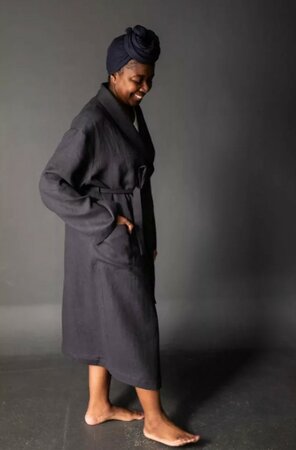 COUPON 175 CM Merchant & Mills - Scuttle Black 185 gram Linnen OEKO-TEX