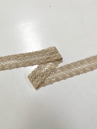 Lace Cotton Ecru Lurex 4,5cm 