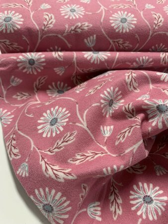 Cloud9 - Trailing Floral Pink - FALL & FLUTTER - FLANEL biokatoen