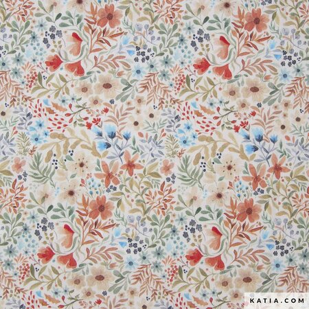 Katia - Micro Wild Flowers POPLIN KATOEN