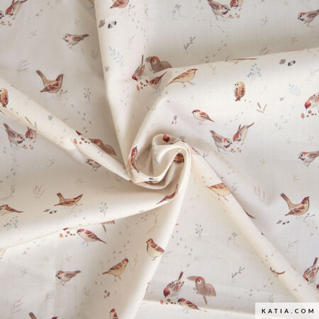 Katia - Little Birds POPLIN KATOEN