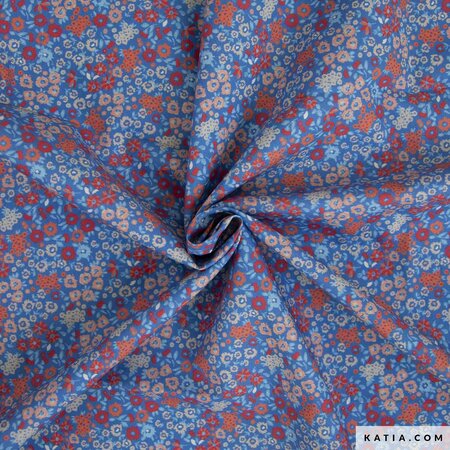 Katia - Small Flowers POPLIN KATOEN