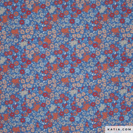 Katia - Small Flowers POPLIN KATOEN