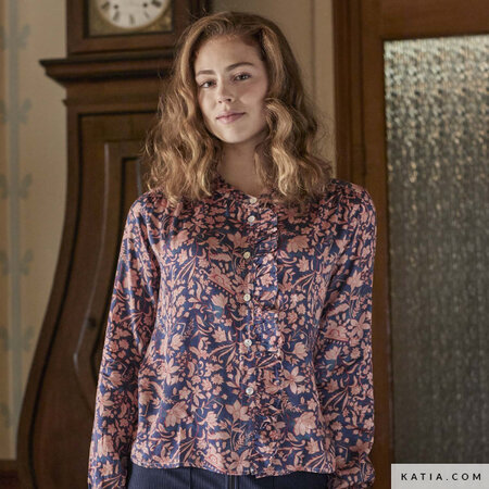 Katia - Vintage Flowers RAYON SATIN VISCOSE