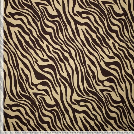 Zebra Brown FRENCH TERRY 