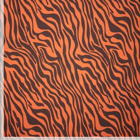 Zebra Orange FRENCH TERRY  