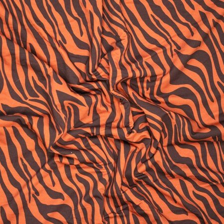 Zebra Orange FRENCH TERRY  