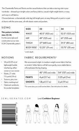 KNEUSJE Sew Liberated - Chanterelle Pants & Shorts 22-34