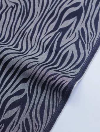 COUPON 160cm Mind the MAKER - Branch Raw Zebra STRETCH DENIM
