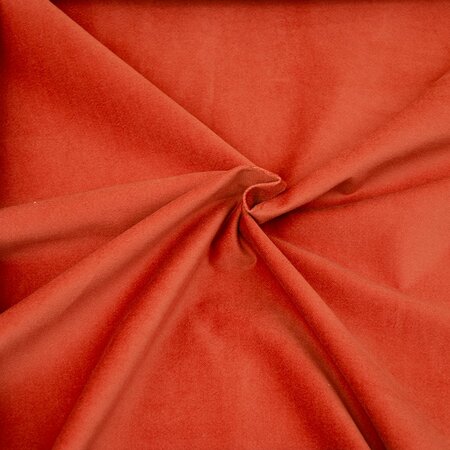 COUPON 85cm Hilco - Pumpkin STRETCH VELVET- OEKO-TEX