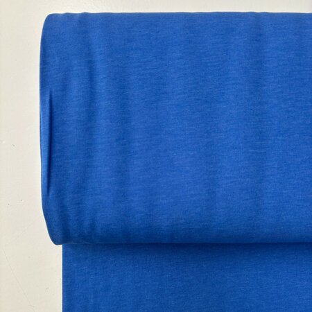 COUPON 30cm Fabrilogy - Cornflower Blue - Melange Brushed French Terry