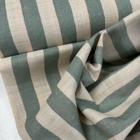 Sevenberry - Stripe Mint Blue LINEN LIKE COTTON