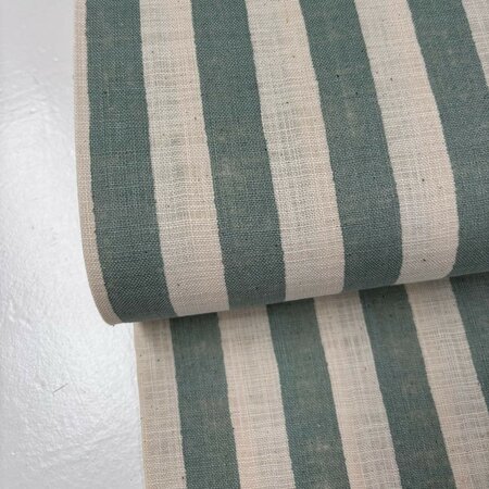 Sevenberry - Stripe Mint Blue LINEN LIKE COTTON