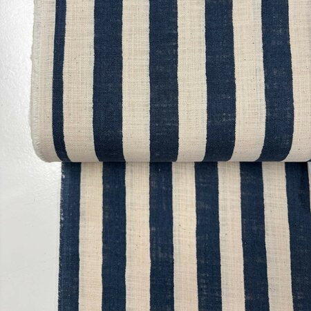 Sevenberry - Stripe Navy LINEN LIKE COTTON