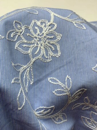 My Dress Made - Carla Stripes and Embroided Flowers - KATOEN