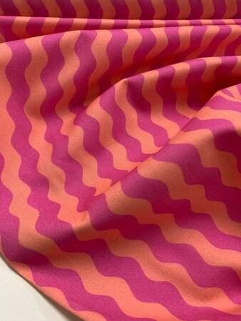Windham Fabrics - Annabel’s Blenders – Peach/Pink Waves KATOEN