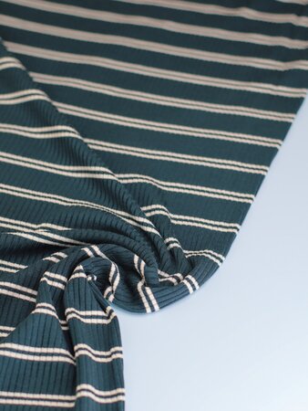 meetMilk - POND Derby Striped Ribbed Jersey TENCEL™ Modal vezels