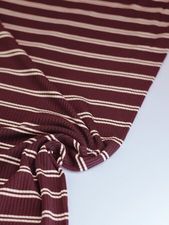 meetMilk - PINOT Derby Striped Ribbed Jersey TENCEL™ Modal vezels