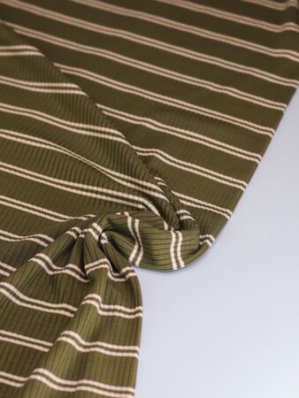 meetMilk - JUNIPER Derby Striped Ribbed Jersey TENCEL™ Modal vezels