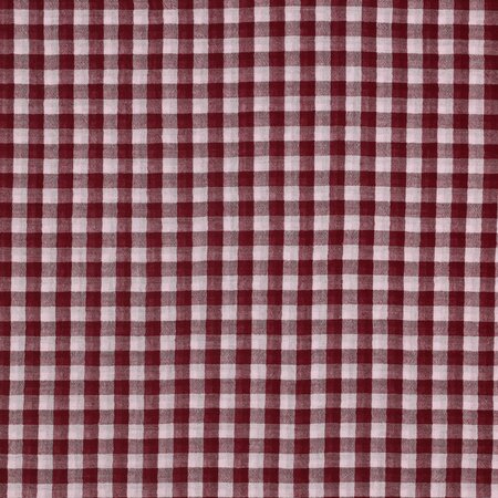 Verhees - Yarn Dyed Burgundy check - Double Gauze OEKO-TEX
