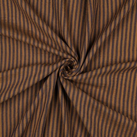 Verhees - Yarn Dyed Navy stripes - Double Gauze OEKO-TEX