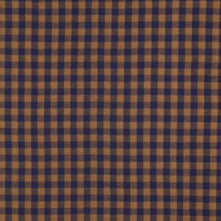 Verhees - Yarn Dyed Navy check - Double Gauze OEKO-TEX