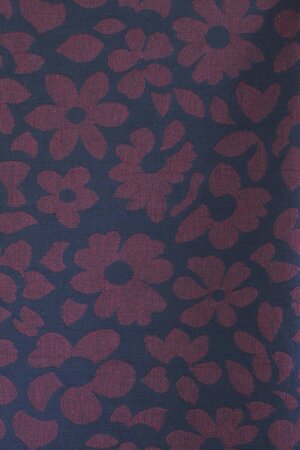 meetMILK Aster Bloom Jacquard - Pinot/Dark Navy