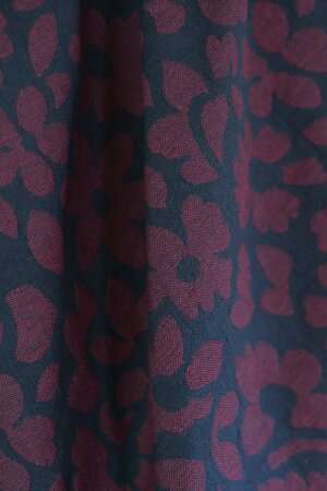 meetMILK Aster Bloom Jacquard - Pinot/Dark Navy