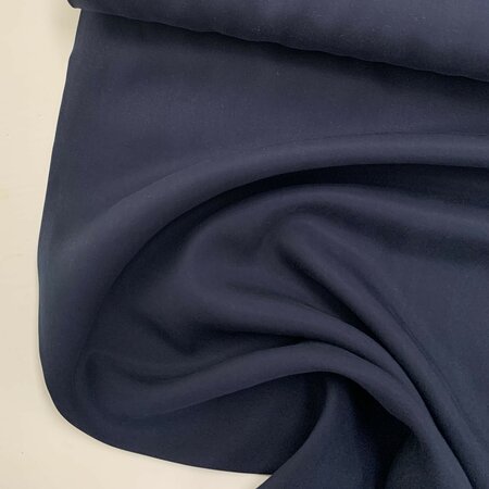 COUPON 85 CM Verhees - TENCEL™ LYOCELL SANDWASH - Navy