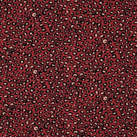 Verhees - Animal Skin Burgundy - FRENCH TERRY 