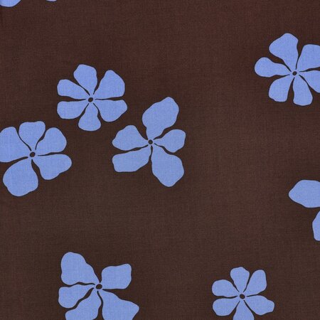 Verhees - Brown abstract Flowers - Lenzing Ecovero