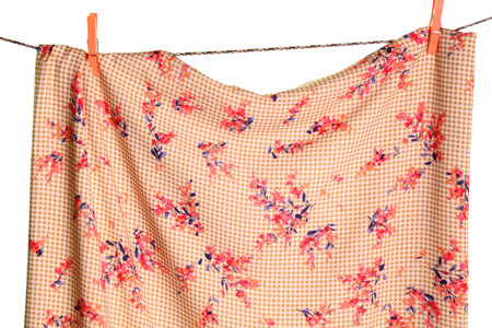 Atelier Jupe - Oker ruit met bloemen VISCOSE
