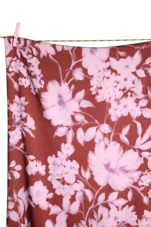 Atelier Jupe - Lila bloemen VISCOSE