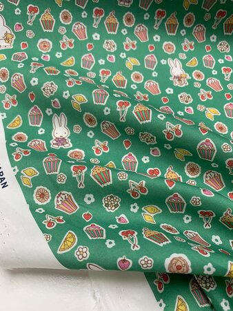 Liberty London - Sweet Birthday Miffy Green - Tana Lawn™