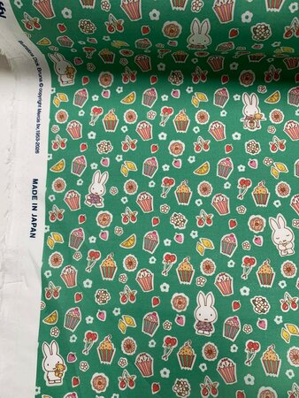 Liberty London - Sweet Birthday Miffy Green - Tana Lawn™
