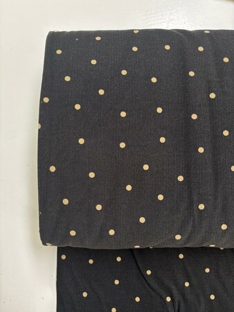 Kokka Japan - Charcoal Dots - FINE CORDUROY KATOEN