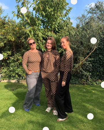 Stoffonkel Polka Dots Chocolate JERSEY GOTS