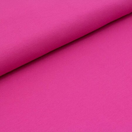 COUPON 100CM Stoffonkel Solid very pink JERSEY - GOTS