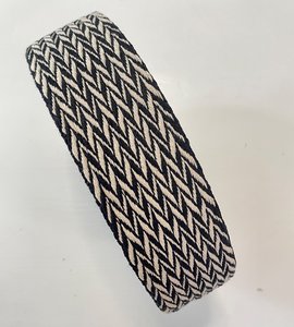 Tassenband zwart/ecru pijlen 50mm €5,50 p/m 